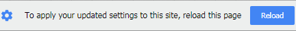 Chrome Reload option