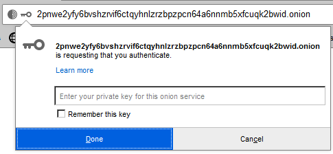 .onion Authentication